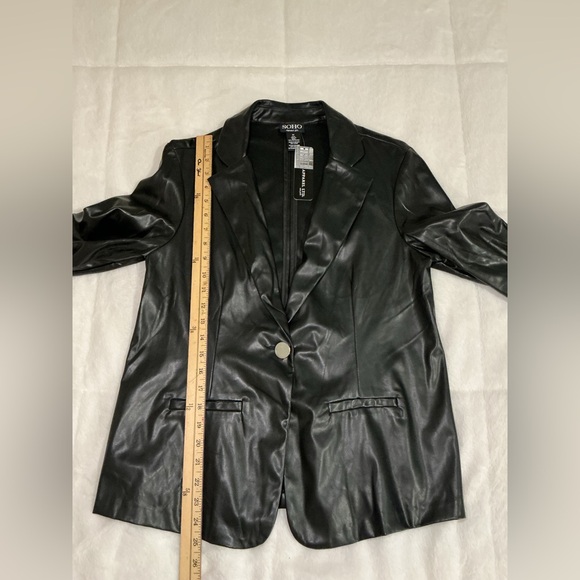 Soho Black Women's Blazer - Picture 3 of 6